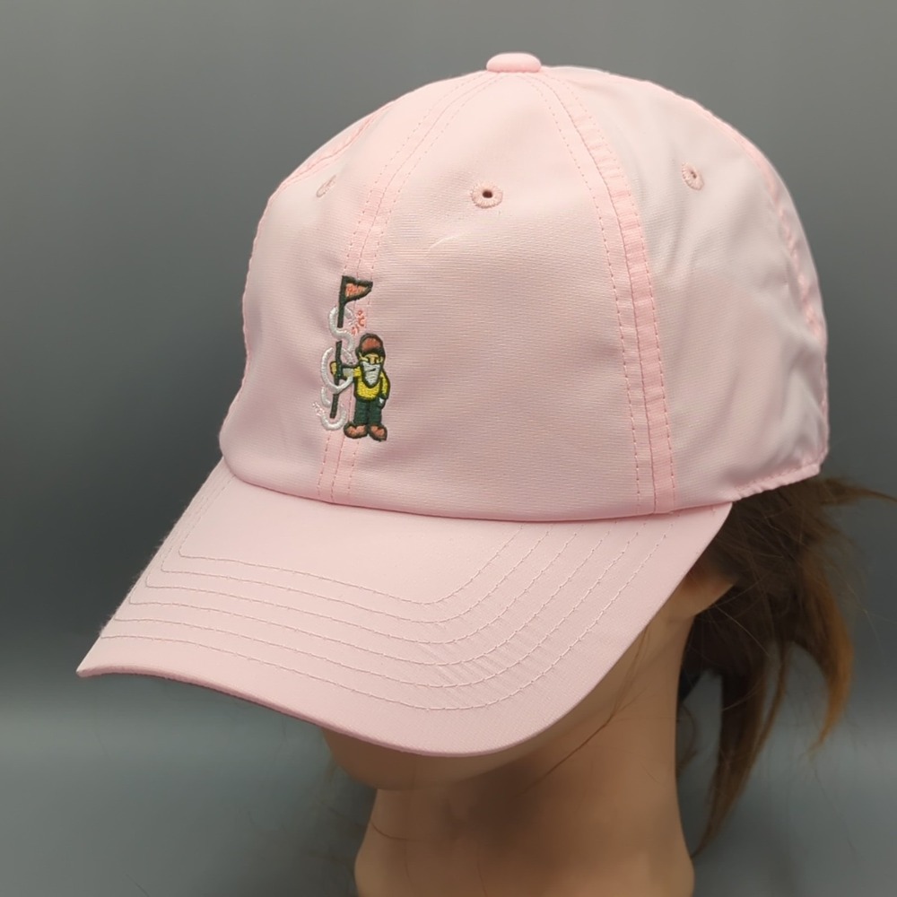 Shotgun Start Gnome Podcast Hat Golf Cap American Needle Pink Strapback New